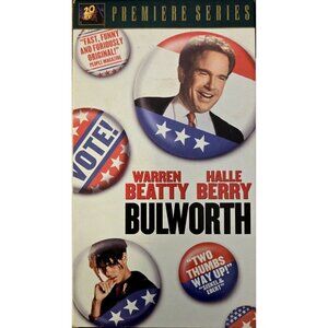 Bulworth VHS Tape 1998 Premiere Series Warren Beatty & Halle Berry Drama Classic